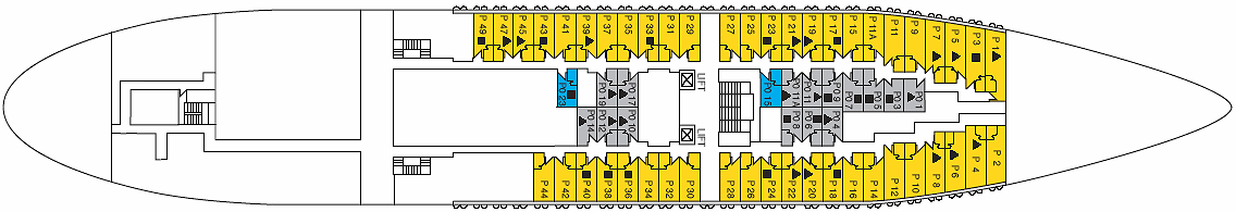 The Poseidon Deck on the Coral cruise vessel