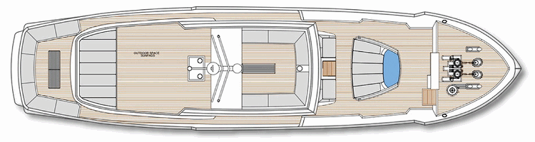 Deck: ‘Sun’ / Ship: ‘Gemaya’ cruise vessel / Cruise company: Elixir Cruises